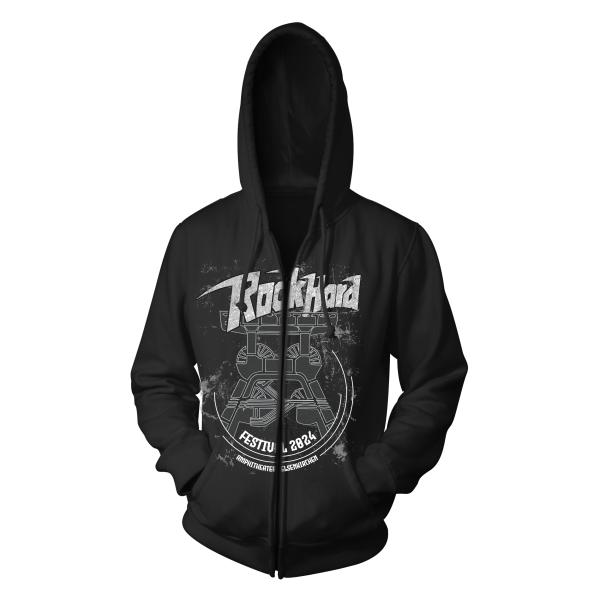 Metal Attack Merch Shop - Rock Hard Festival 2024 - ZIP Hood Vintage - Front